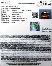 4.02/CT Natural Govt. Lab Certified Ceylonese Gomed-(1221)